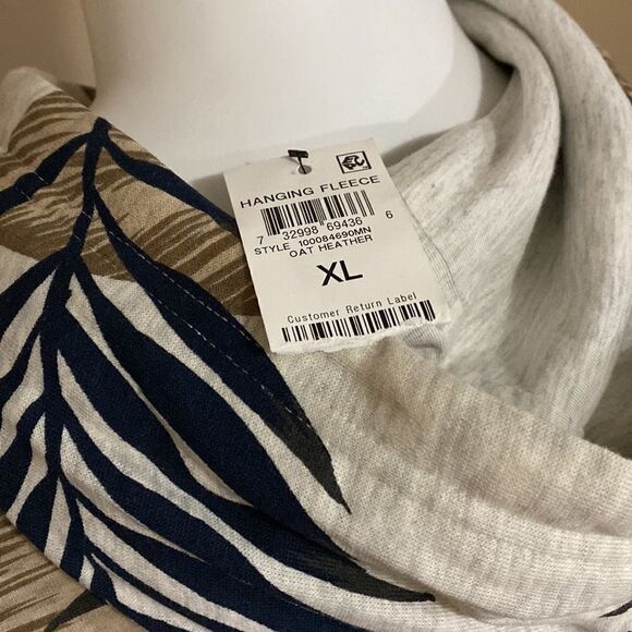 Mens SUN + STONE Leaf Print Hoodie- Size XL - Picture 13 of 15